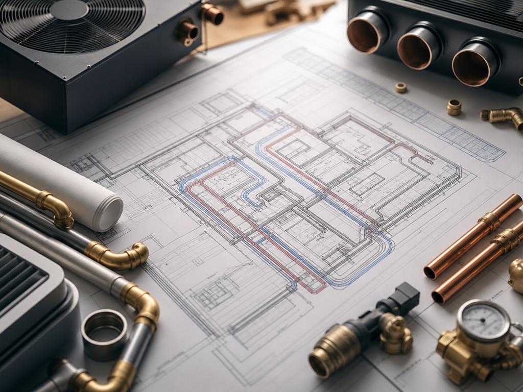 Fachplanung Haustechnik: Heizung, Lüftung, Sanitär und Rohrnetzplanung